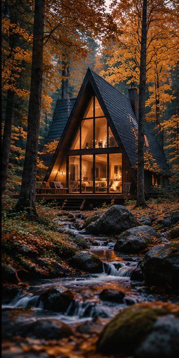 A little cabin in the trees